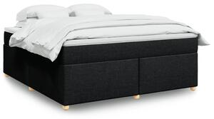 Box spring postel s matrací černá 180x200 cm textil 3285396
