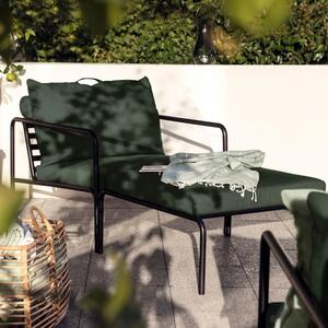 Zelená čalouněná zahradní podnožka HOUE Avon