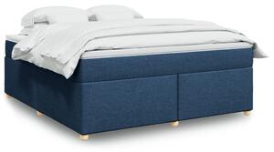 Box spring postel s matrací modrá 180x200 cm textil 3285400