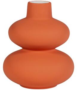 Hoorns Oranžová keramická váza Sens 19 cm
