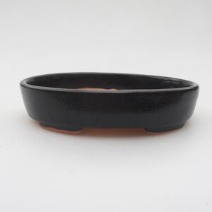 E-bonsai Keramická bonsai miska 11,5 x 9 x 2 cm černá