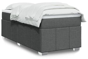 Box spring postel s matrací tmavě šedá 80 x 200 cm textil 3285429