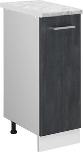 Lékárničková skříňka Vicco R-Line Černý beton 30 cm PD Mramor, Model 47587