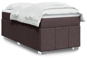 Box spring postel s matrací tmavě hnědá 90x200 cm textil 3285445