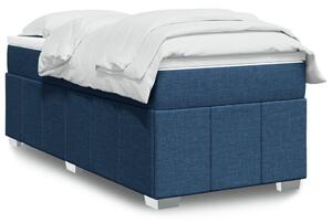 Box spring postel s matrací modrá 90x200 cm textil 3285448