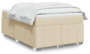 Box spring postel s matrací krémová 120x190 cm textil 3285461