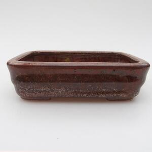 E-bonsai Keramická bonsai miska 11 x 8 x 3 cm hnědá