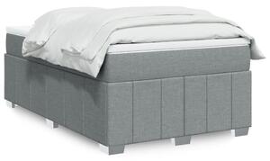 Box spring postel s matrací světle šedá 120x190 cm textil 3285456