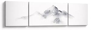 Obraz - Inkoustová malba hor (170x50 cm)