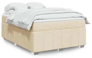 Box spring postel s matrací krémová 140x200 cm textil 3285482