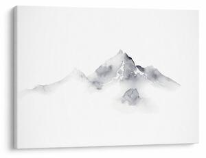 Obraz - Inkoustová malba hor (70x50 cm)