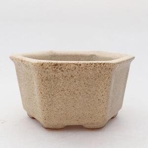E-bonsai Keramická bonsai miska 8 x 7 x 4 cm béžová