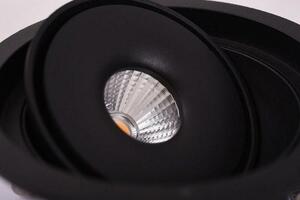 LED Zápustné bodové svítidlo AZzardo Boston 1 Round black AZ3470 10W 810lm 3000K IP20 12cm kulaté černé stmívatelné
