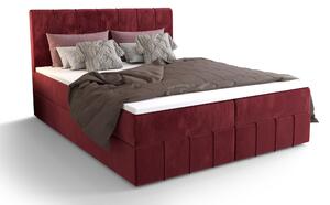 Manželská posteľ Boxspring 140 cm Barack (bordová) (s matracom a úložným priestorom). Vlastní profesionální přeprava až k Vám domů 1046382