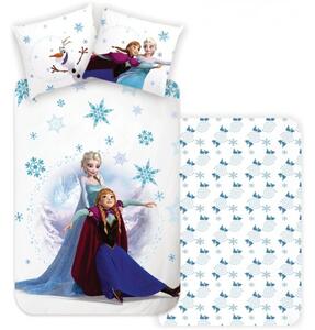 Povlečení do dětské postýlky Ledové království - Frozen - Princezny na bruslích - 100% bavlna - 40 x 60 cm + 100 x 135 cm