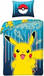 Bavlněné ložní povlečení Pokémon Pikachu - 100% bavlna - 70 x 90 cm + 140 x 200 cm