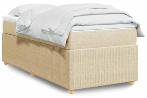 Box spring postel s matrací krémová 80 x 200 cm textil 3285530