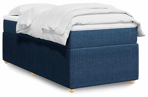 Box spring postel s matrací modrá 90x190 cm textil 3285538