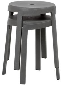 Nardi Šedá plastová zahradní stolička Stack Mini 36,5 cm