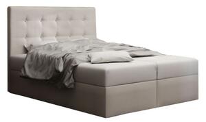 Manželská postel Boxspring 180 cm Duel 1 (béžová) (s matrací a úložným prostorem). 1046436