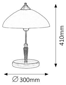 Rabalux Regina stolní lampa 1x40 W hnědá-krémová 8172