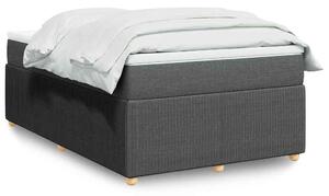 Box spring postel s matrací tmavě šedá 120x190 cm textil 3285554