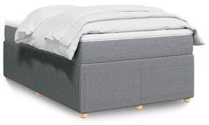 Box spring postel s matrací světle šedá 120x190 cm textil 3285553