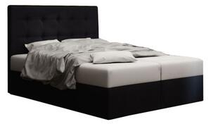 Manželská postel Boxspring 160 cm Duel 1 Comfort (černá) (s matrací a úložným prostorem). 1055817