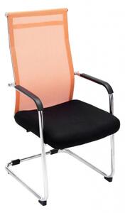 Jídelní / konferenční židle Brenda, oranžová