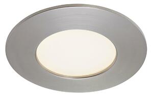 BRILONER LED vestavné svítidlo, pr. 8,5 cm, 5,5 W, matný nikl IP44 BRI 7282-012