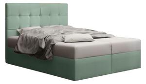 Manželská postel Boxspring 140 cm Duel 2 (mátová) (s matrací a úložným prostorem). 1046447
