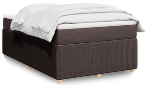 Box spring postel s matrací tmavě hnědá 120x200 cm textil 3285563