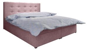 Manželská postel Boxspring 180 cm Fade 1 (růžová) (s matrací a úložným prostorem). 1046486