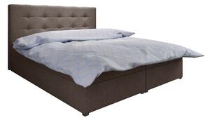 Manželská posteľ Boxspring 140 cm Fade 1 (hnedá) (s matracom a úložným priestorom). 1046469