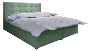 Manželská posteľ Boxspring 160 cm Fade 1 (mätová) (s matracom a úložným priestorom). 1046479