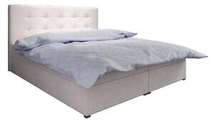 Manželská posteľ Boxspring 140 cm Fade 1 (béžová) (s matracom a úložným priestorom). 1046468