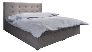 Manželská postel Boxspring 140 cm Fade 1 (šedá) (s matrací a úložným prostorem). 1046474