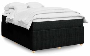 Box spring postel s matrací černá 140 x 190 cm textil 3285569