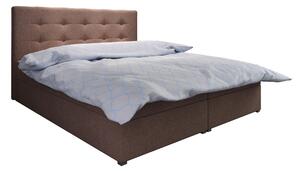 Manželská postel Boxspring 180 cm Fade 1 (tmavě hnědá) (s matrací a úložným prostorem). 1046491