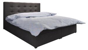 Manželská postel Boxspring 140 cm Fade 1 Comfort (černá) (s matrací a úložným prostorem). 1055857