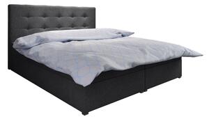Manželská postel Boxspring 180 cm Fade 1 Comfort (tmavě šedá) (s matrací a úložným prostorem). 1055872