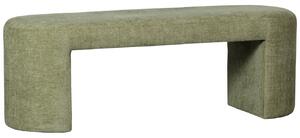 Hoorns Zelená čalouněná lavice Lotta 130 cm