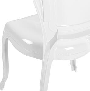 Bílá plastová židle VERMONT