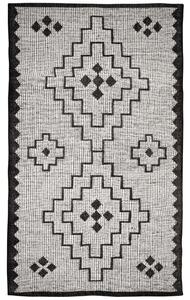 Hoorns Černobílý koberec Oman 160 x 230 cm s aztéckým vzorem