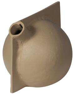 DNYMARIANNE -25% Hoorns Béžová kovová váza Tatlin 19 cm