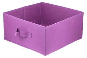 DOMINO - Úložný box textilní LAVITA fialový 31x31x15