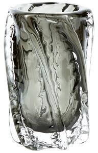 Hoorns Šedá skleněná váza Gonapar 21 cm