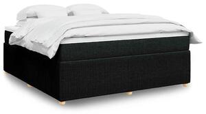 Box spring postel s matrací černá 180x200 cm textil 3285590
