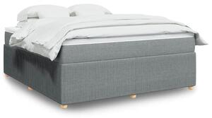 Box spring postel s matrací světle šedá 180 x 200 cm textil 3285588