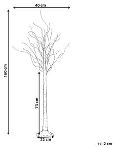Venkovní LED dekorace stromeček 160 cm bílá LAPPI